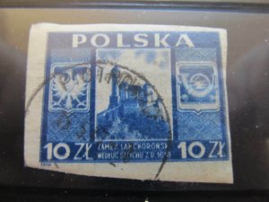 1946 Polen Poland Poland 10z Fine Used Stamp A11P14F42-