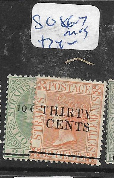 MALAYA STRAITS SETTLEMENTS  (P0206B)  QV SURCHARGES SG 86-7   MOG