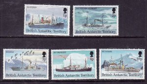 British Antarctic Territory-Sc#202-7 ex 206- id2-unused NH short set-Research Sh