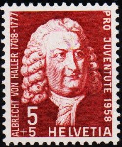 Switzerland. 1958  5c+5c S.G.J172 Unmounted Mint