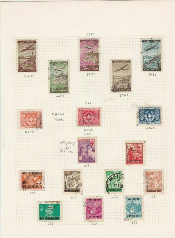 yugoslavia stamps page ref 16828