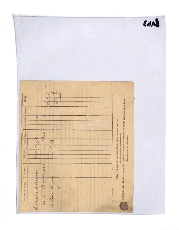 GB RAILWAY Lancs Wigan Hindley *L&YR* Lettersheet Aspull Shop Keeper 1861 BA163 