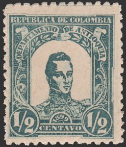 COLOMBIA - ANTIOQUIA 1899. SCOTT # 117.  UNUSED.