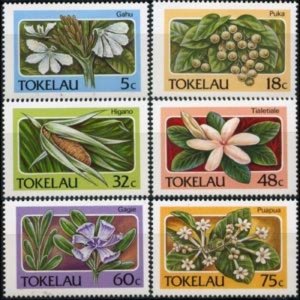 TOKELAU 1987 - Scott# 138-43 Flowers Set of 6 NH