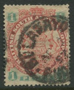 British South Africa - Scott 51 - Arms -1897 - Used - Single 1p Stamp