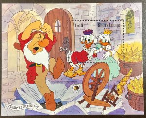 Sierra Leone Disney Rumpelstiltskin Souvenir Sheet 1985