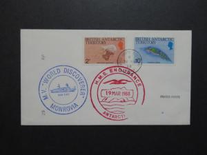 British Antarctic Terr 1988 Antarctic Cover w/ Dual Ship Cachet - Z8890