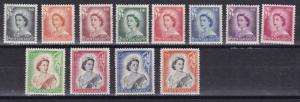 New Zealand 1953-57 QEII Long Set Complete (16) Scott 288-301 Very Fine Mint (*)