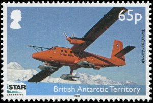 British Antarctic Territory 2014 Sc 477-480 Penguin Ship Plane CV $10.50