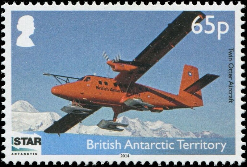 British Antarctic Territory 2014 Sc 477-480 Penguin Ship Plane CV $10.50