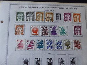 Germany 1971-1980 Stamp Collection on Album Pages