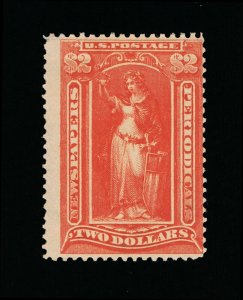 AFFORDABLE GENUINE SCOTT #PR108 F-VF MINT OG XXLH BEP 1895 SCARLET $2 NEWSPAPER