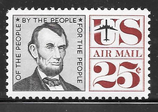 USA C59: 25c Lincoln, single, MNH, VF