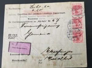 1905 Waldshut Tiengen Baden Württemberg Germany Business Bill Rechnung Cover