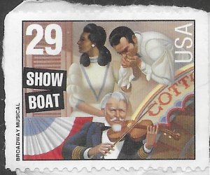 US #2767 used on piece - used unmarked. Show Boat - nice.