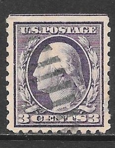 USA 464: 3c Washington, Type I, used, SE