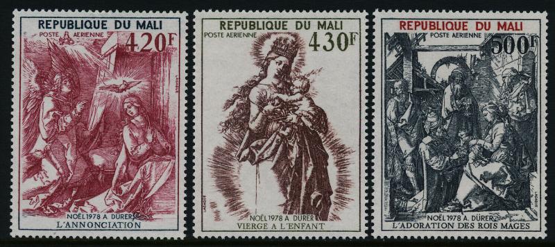 Mali C348-50 MNH Christmas, Annunciation, Virgin & Child, Durer