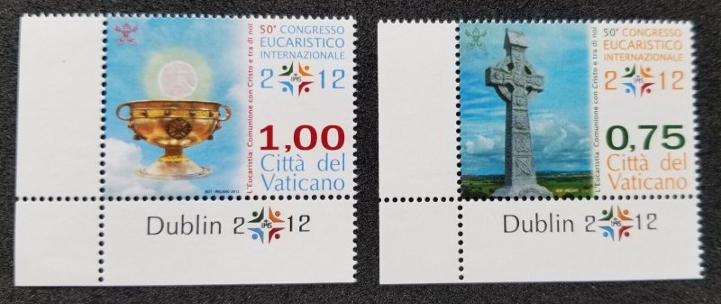 Vatican 50th International Eucharistic Congress 2012 Bread Wine (stamp title MNH