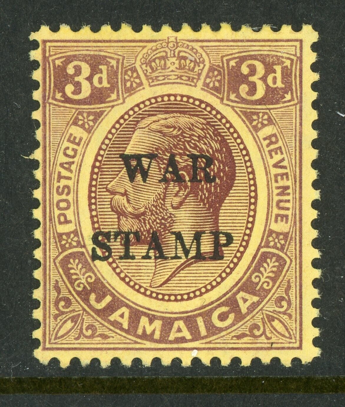Jamaica 1917 British Colonies WAR Stamp 3p Scott MR9A Mint X558