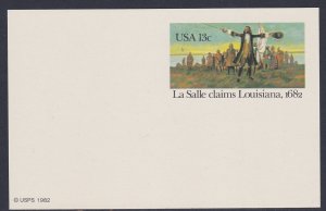 UX95 1982 La Salle Post Card MNH