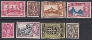 St. Lucia #119-126 Mint