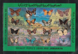 Libya 966 Set MNH Butterflies