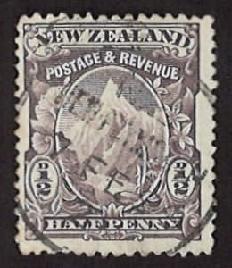 1898 Mount Cook New Zealand 1/2 Penny Postage Revenue SC #70 (LL-16)