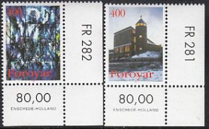 Faroe Islands #293-294  MNH   