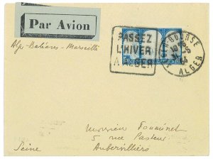 56762 - Postal History - AVIATION 1st  Flight Cover ALGERIA - Palma de Mallorca