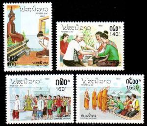 LAOS [1992] MiNr 1333-36 ( **/mnh ) Religion