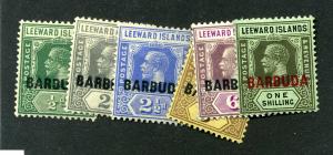 Barbuda  6 Different - Mint - CV $11.65