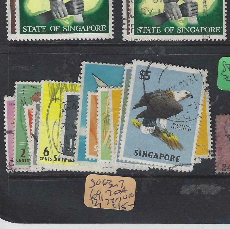 SINGAPORE  (PP2901B)  SG 63-7, 69, 70A, 72, 74-7   VFU