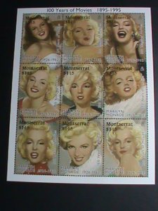 MONTSERRAT STAMP:1995 FAMOUS MARILYN MONROE-PAINTING STAMPS MNH FULL SHEET VF