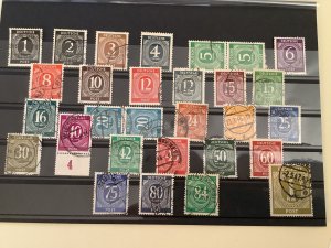 Germany Allied occupation 1946 Numeral used stamps set  R49884