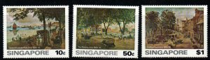 SINGAPORE SG279/81 1976 PAINTINGS  MNH