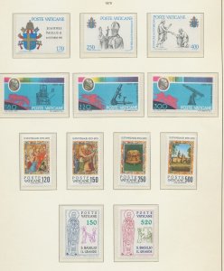 VATICAN - Scott 645-656 - MNH - 1979