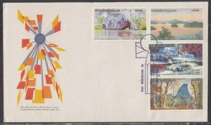 Thailand Scott 637-40 FDC - 1972 Intl. Letter Writing Week