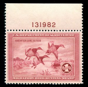 momen: US Stamps #RW2 Mint OG NH Duck VF/XF PSE Cert