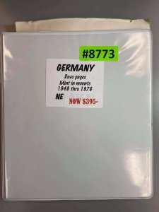 Collections For Sale, Germany (8773)  1948 thru 1978