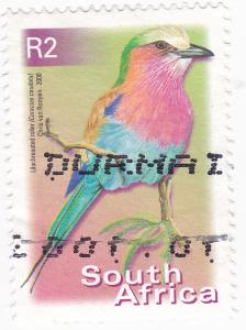 South Africa 2000  Birds Lilac Roller R2 used