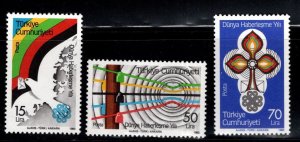 TURKEY Scott 2249-2251  MNH** stamp set