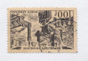France 1949 Airmail  Scott C23 used - 100fr, View of Lille