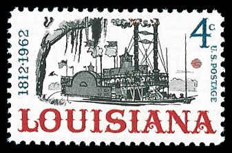 Louisiana Statehood 4c Unused Vintage 1962 Postage Stamps for 