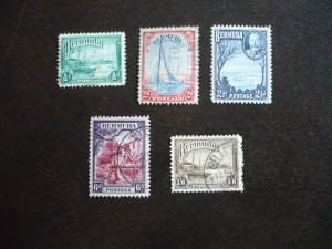 Stamps - Bermuda - Scott# 105,108,110,112,114 - Used Part Set of 5 Stamps