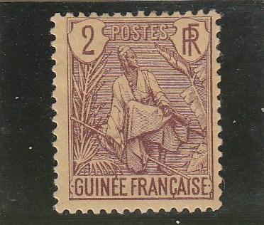 French Guinea  Scott#  19  MH  (1904 Fulah Shepherd)