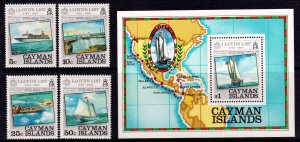 Cayman Islands 1984 Lloyd's Visit Complete Mint MNH Set SC 522-526