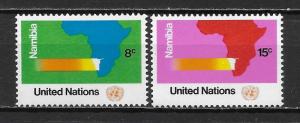 United Nations 240-41 Namibia set MNH