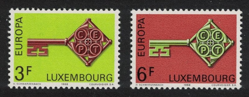 Luxembourg Key Europa 2v 1968 MNH SG#821-822 MI#771-772