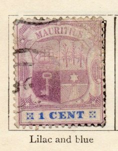 Mauritius 1895 Early Issue Fine Used 1c. NW-115872