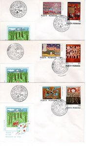 Romania 1979 Sc 2816-21 FDC (set of 3)